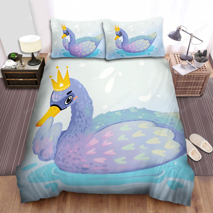 The Wild Animal - The Swan King Art Bed Sheets Spread Duvet Cover Bedding Sets