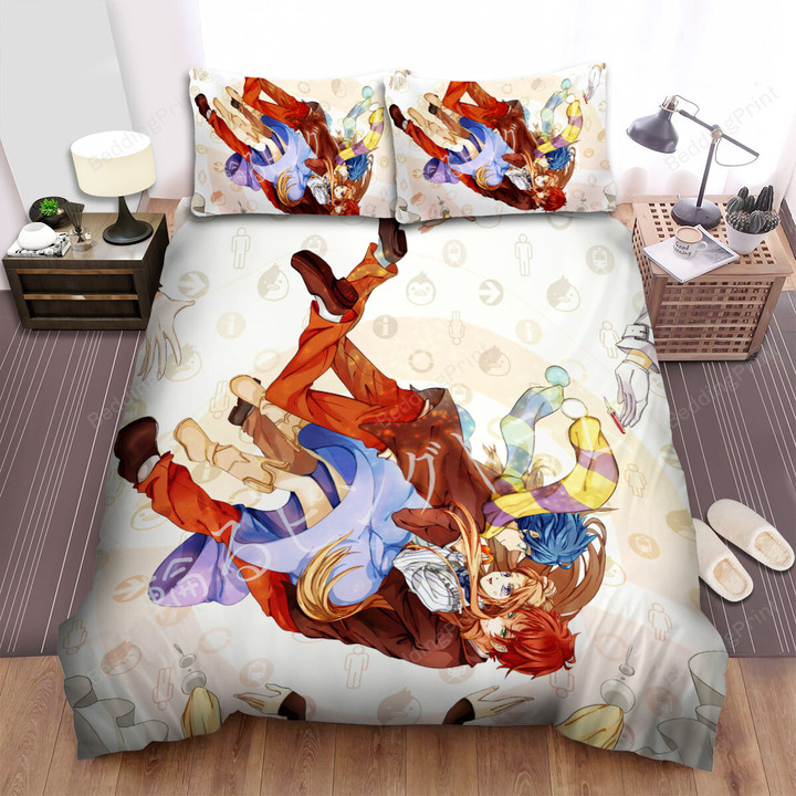 Penguindrum The Takakura Siblings Falling Poster Bed Sheets Spread Duvet Cover Bedding Sets