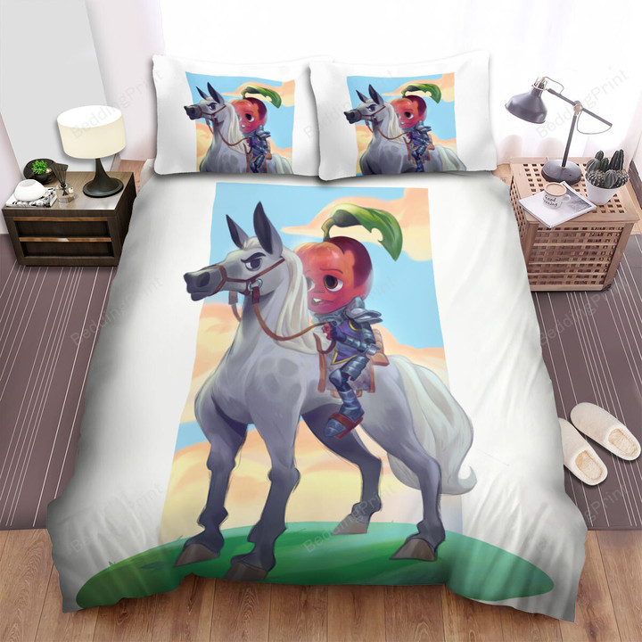 The Wild Creature - The Apple Knight On The Horse Bed Sheets Spread Duvet Cover Bedding Sets