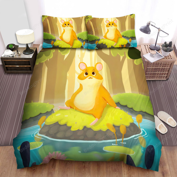The Cute Animal - The Hamster In The Jungle Bed Sheets Spread Duvet Cover Bedding Sets
