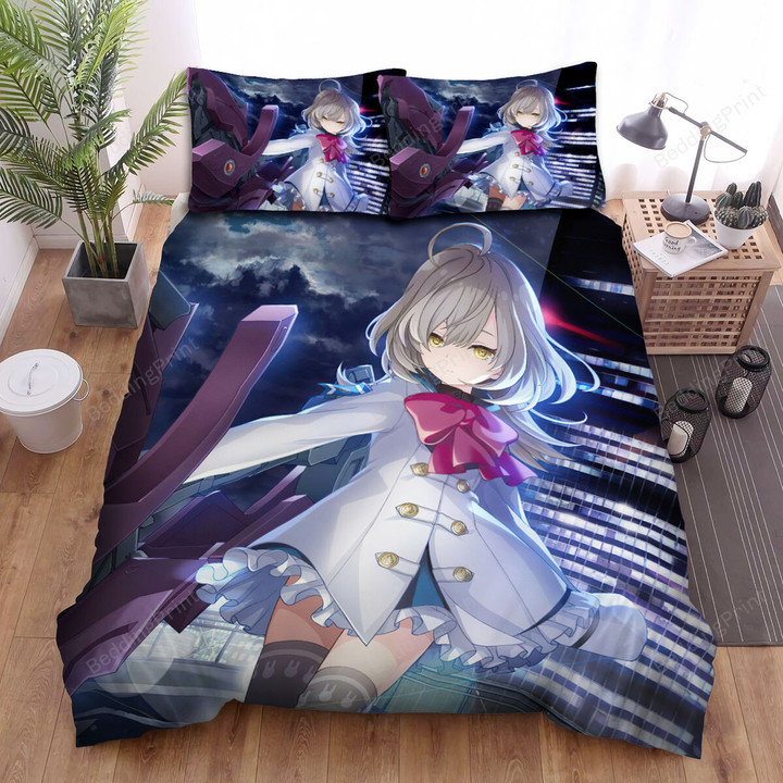 Assault Lily Sasaki Ran In Night City Bed Sheets Spread Duvet Cover Bedding Sets