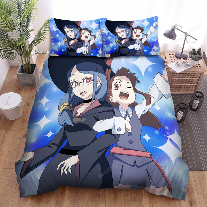 Little Witch Academia Akko & Ursula Bed Sheets Spread Duvet Cover Bedding Sets