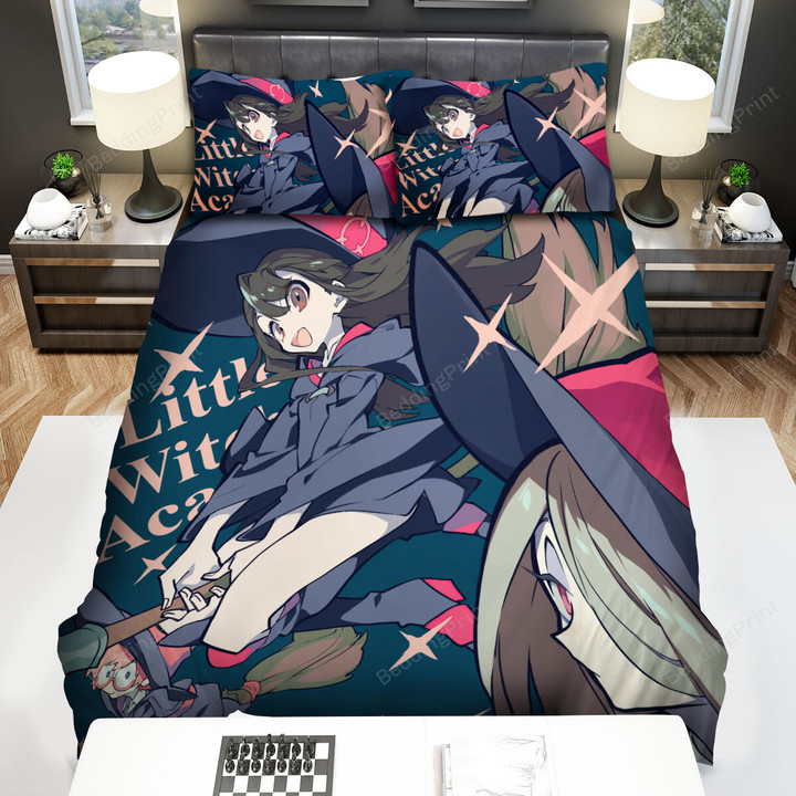 Little Witch Academia Akko & Her Classmates Bed Sheets Spread Duvet Cover Bedding Sets