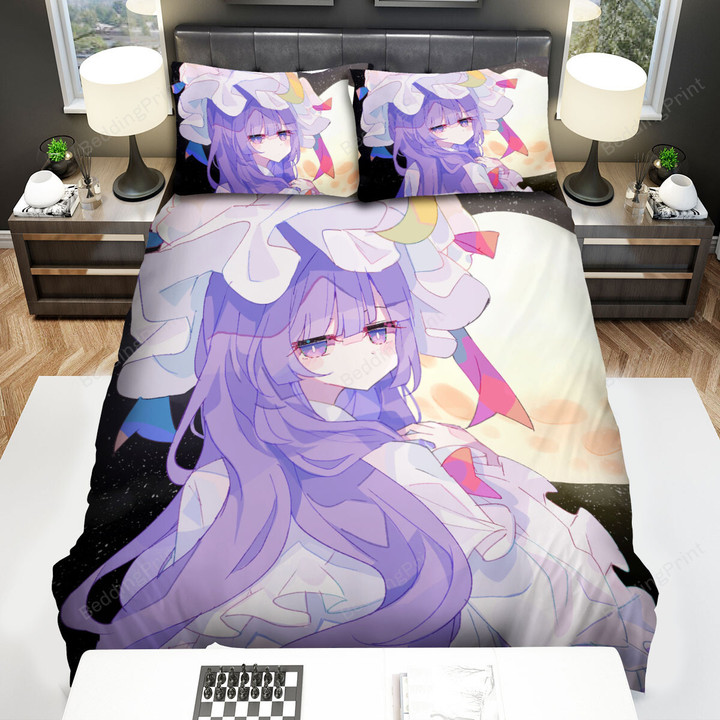 Touhou Patchouli Knowledge & The Moon Bed Sheets Spread Duvet Cover Bedding Sets