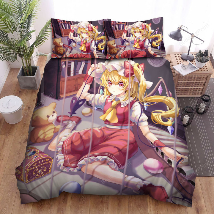 Touhou Flandre Scarlet With Her Toys Bed Sheets Spread Duvet Cover Bedding Sets
