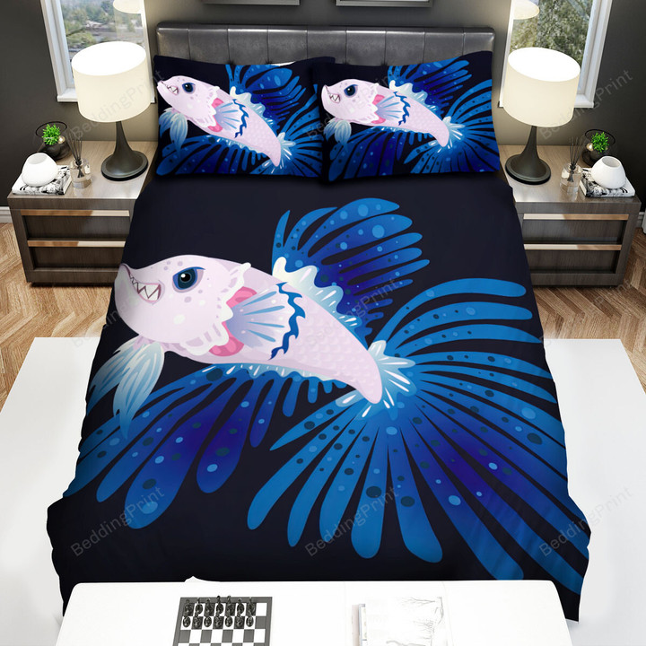 The Angry Betta Fish Bed Sheets Spread Duvet Cover Bedding Sets
