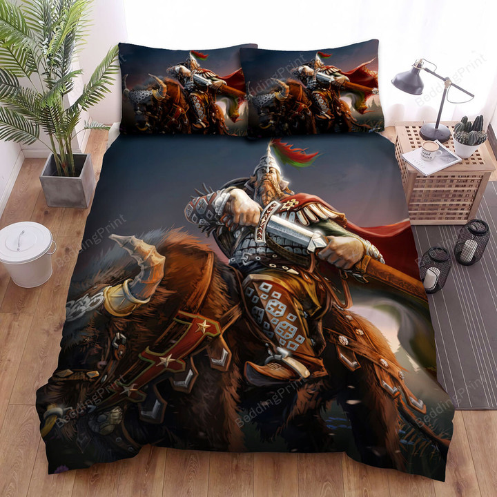 The Wild Animal - The Rider On A Bison Bed Sheets Spread Duvet Cover Bedding Sets
