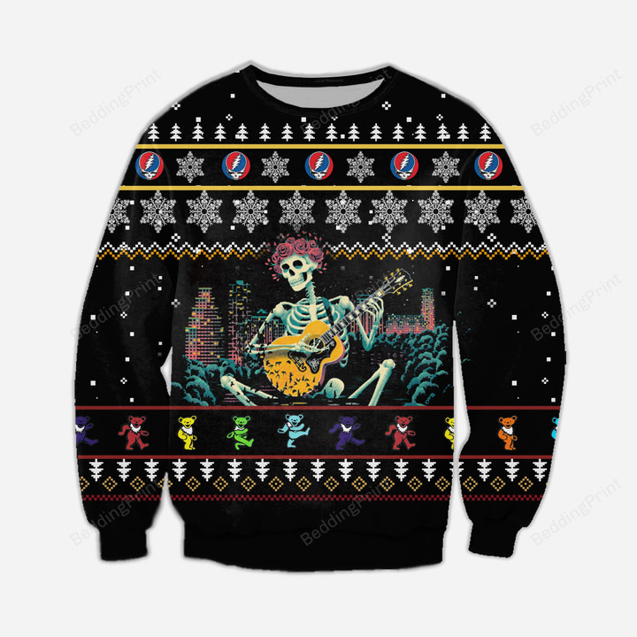 Grateful Dead Ugly Christmas Sweater, All Over Print Sweatshirt