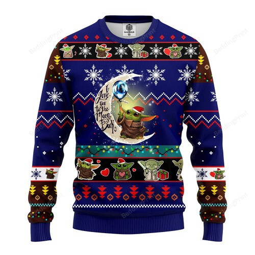 Star Wars Baby Yoda Cute Ugly Christmas Sweater, All Over Print Sweatshirt