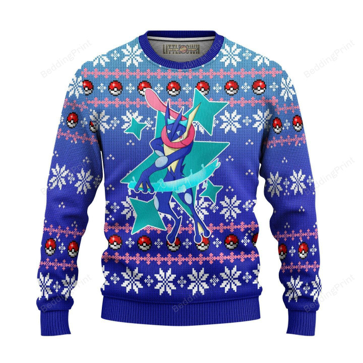 Pokemon Greninja Ugly Christmas Sweater, All Over Print Sweatshirt