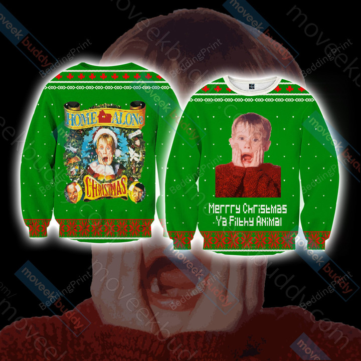 Home Alone Ugly Christmas Sweater, All Over Print Sweatshirt
