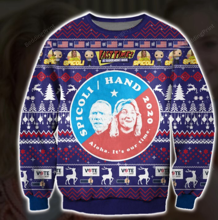 SPICOLI ALO HAIT'S OUR TIME UGLY CHRISTMAS SWEATER