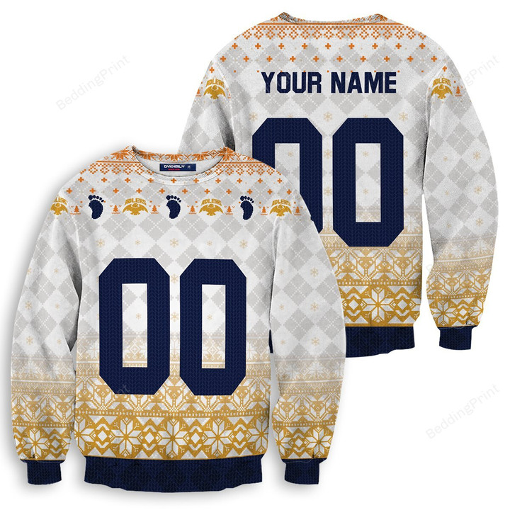 Personalized Team Schweiden Adlers Custom Name Ugly Sweater