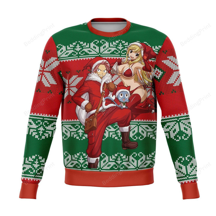 Fairy Tail For Unisex Ugly Christmas Sweater, All Over Print Sweatshirt