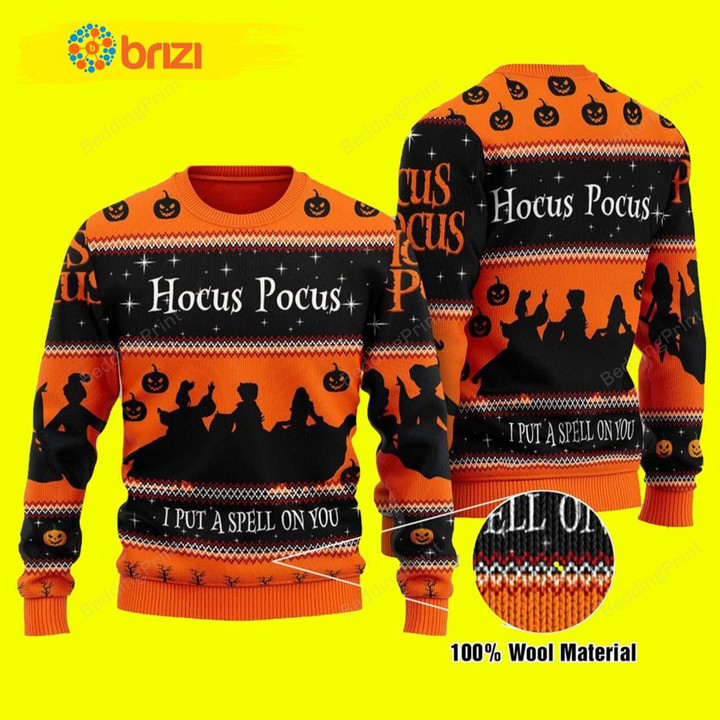 I Put A Spell On You Hocus Pocus Ugly Christmas Sweater