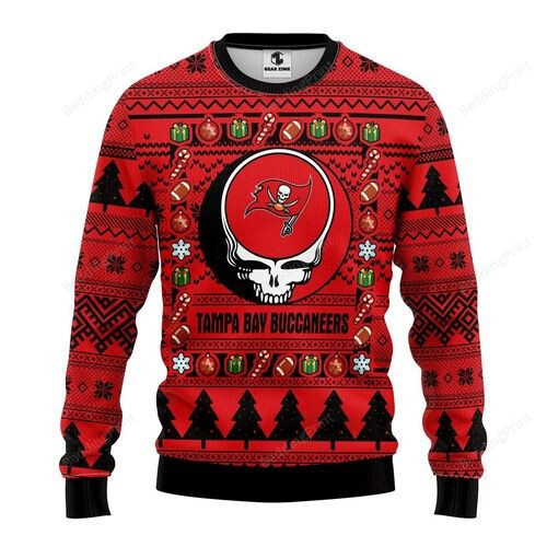 Nfl Tampa Bay Buccaneers Grateful Dead Ugly Christmas Sweater, All Over Print Sweatshirt