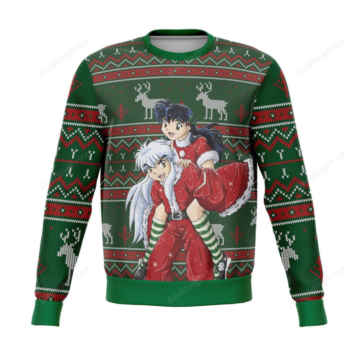 Inuyasha Kagome Premium Ugly Christmas Sweater, All Over Print Sweatshirt