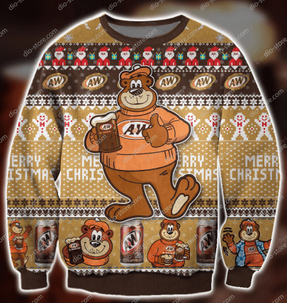 A&W Root Beer Ugly Christmas Sweater, All Over Print Sweatshirt