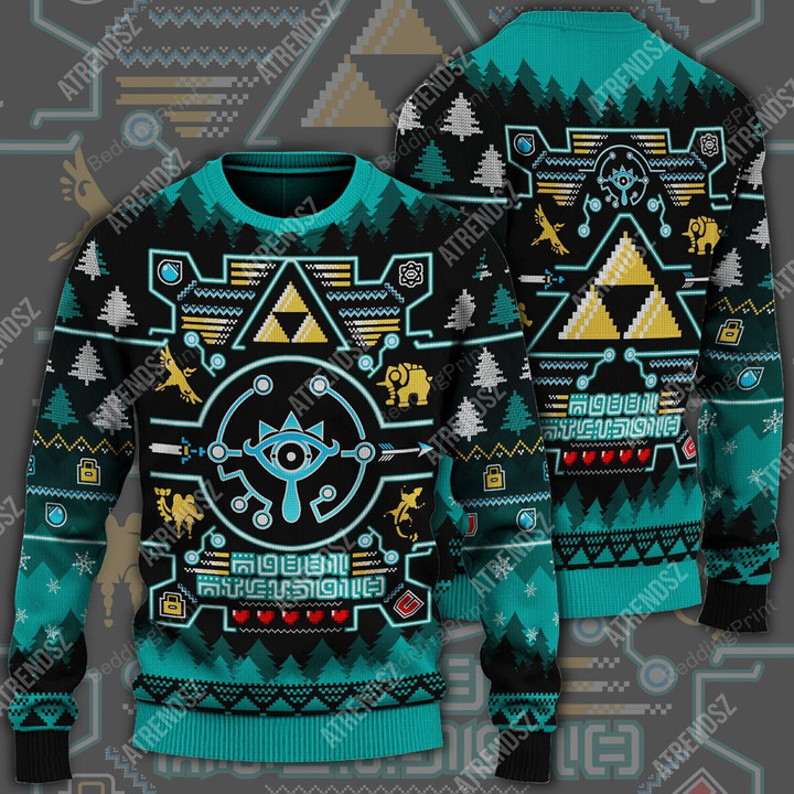 Legend Of Zelda Ugly Christmas Sweater, All Over Print Sweatshirt
