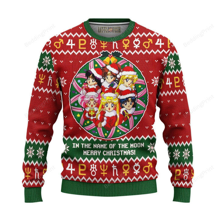 Sailor Guardians For Unisex Ugly Christmas Sweater, All Over Print Sweatshirt
