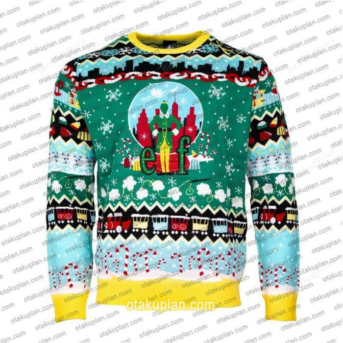 Christmas Elf Ugly Christmas Sweater, All Over Print Sweatshirt
