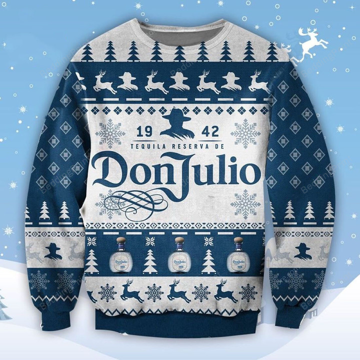 Don Julio Tequila For Unisex Ugly Christmas Sweater, All Over Print Sweatshirt