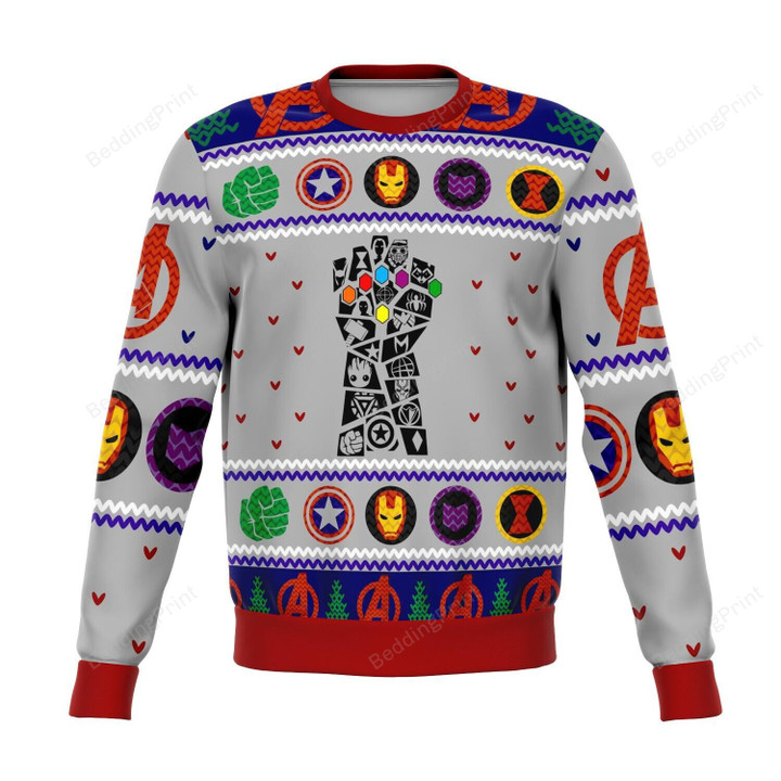 Avengers Gauntlet For Unisex Ugly Christmas Sweater, All Over Print Sweatshirt