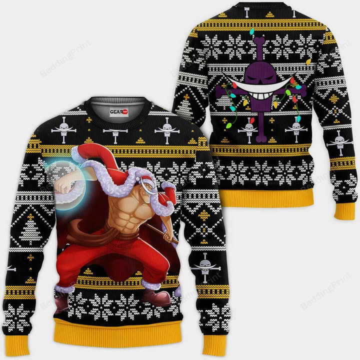 Whitebeard One Piece Ugly Christmas Sweater, All Over Print Sweatshirt