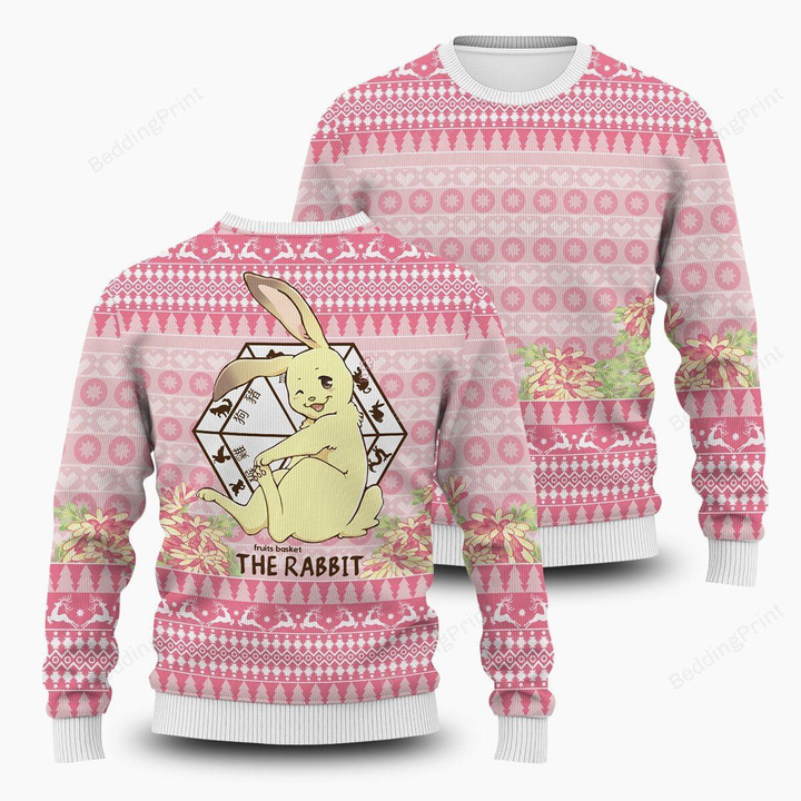Momiji The Rabbit Ugly Christmas Sweater, All Over Print Sweatshirt