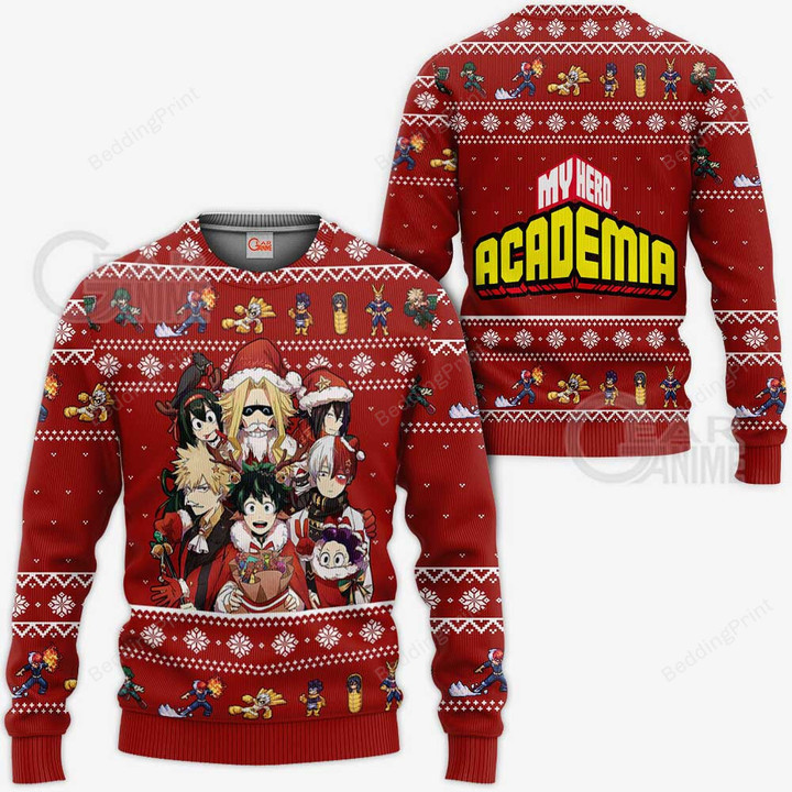 My Hero Academia For Unisex Ugly Christmas Sweater, All Over Print Sweatshirt