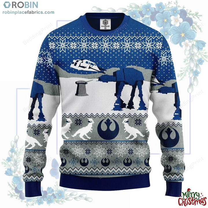 Star Wars Blue Winter Ugly Sweater