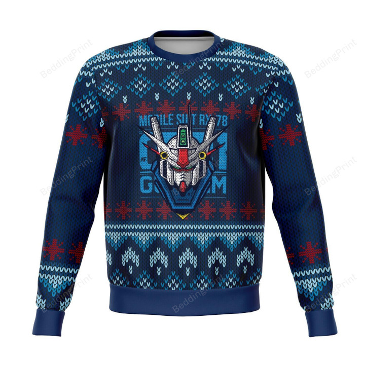 Gundam For Unisex Ugly Christmas Sweater, All Over Print Sweatshirt