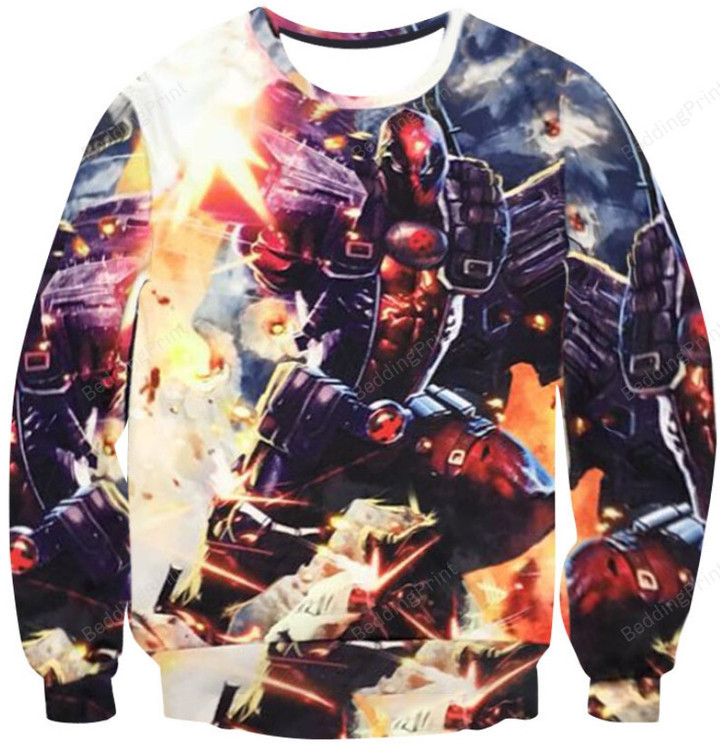 Marvel Deadpool Ugly Christmas Sweater, All Over Print Sweatshirt