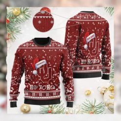 Oklahoma Sooners NCAA Symbol Wearing Santa Claus Hat Cute Ugly Christmas Sweater, All Over Print Sweatshirt