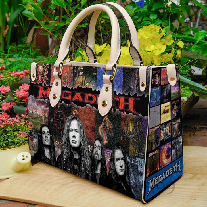 Megadeth 1 Leather Handbag, Megadeth 1 Leather Bag Gift