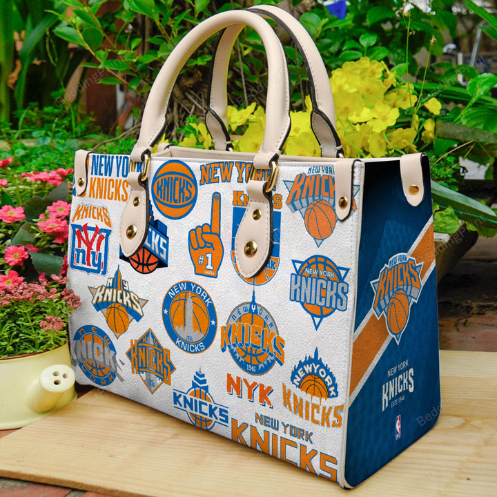 New York Knicks Leather Handbag, New York Knicks Leather Bag Gift