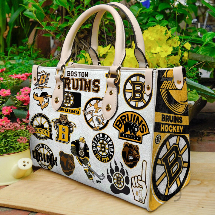 Boston Bruins Exo Leather Handbag, Boston Bruins Exo Leather Bag Gift
