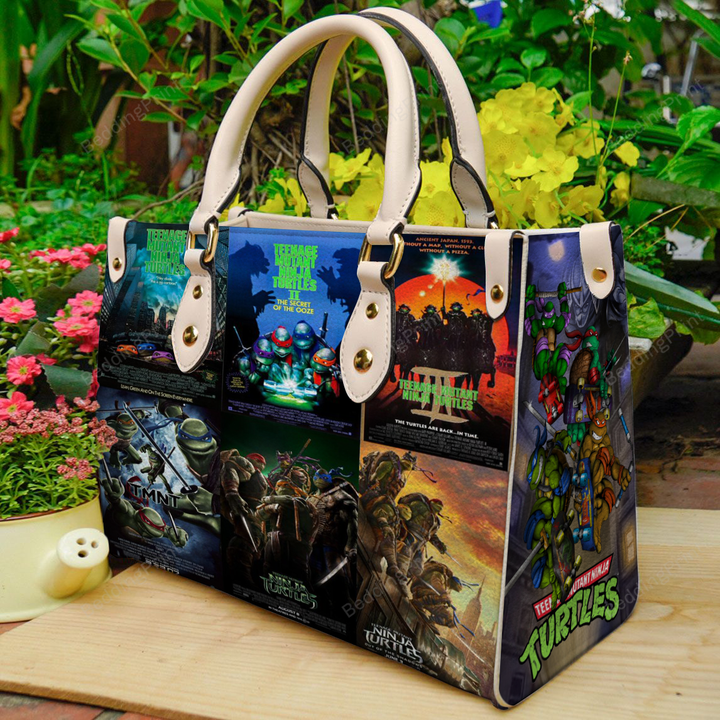 Ninja Turtles Leather Handbag, Ninja Turtles Leather Bag Gift