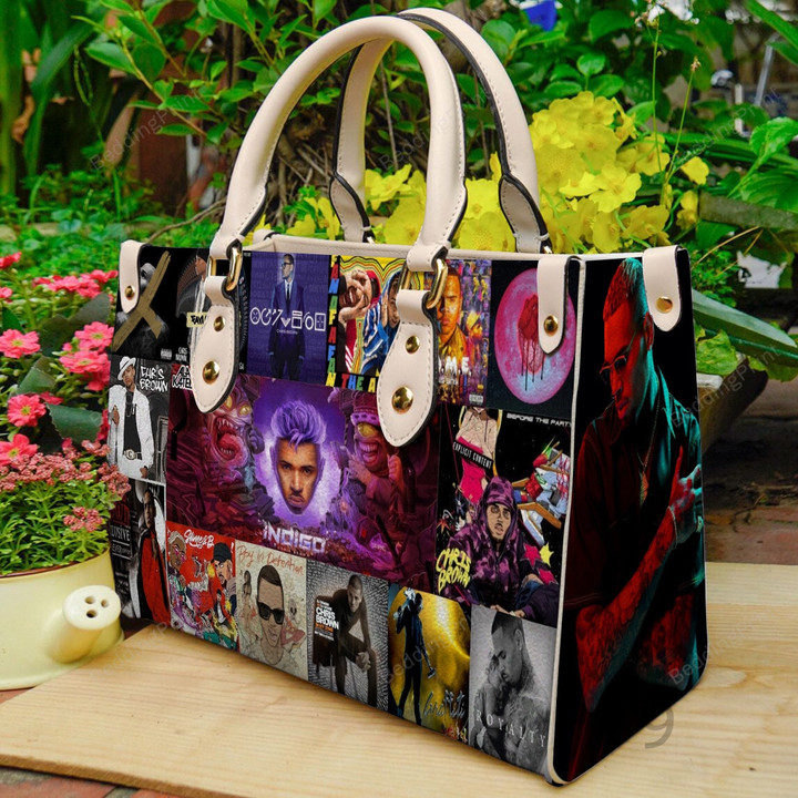 Chris Brown Leather Handbag, Chris Brown Leather Bag Gift
