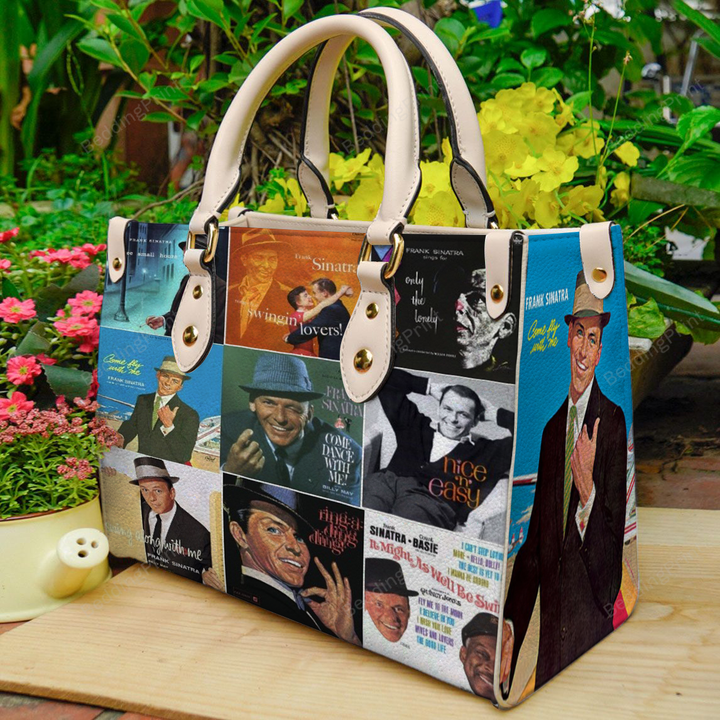 Frank Sinatra Leather Handbag, Frank Sinatra Leather Bag Gift