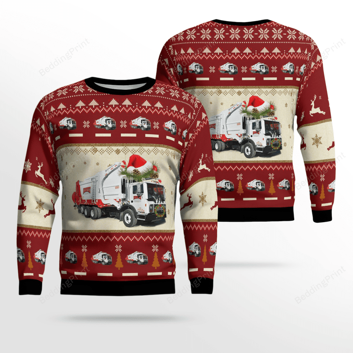 Rumpke Waste & Recycling Ugly Christmas Sweater