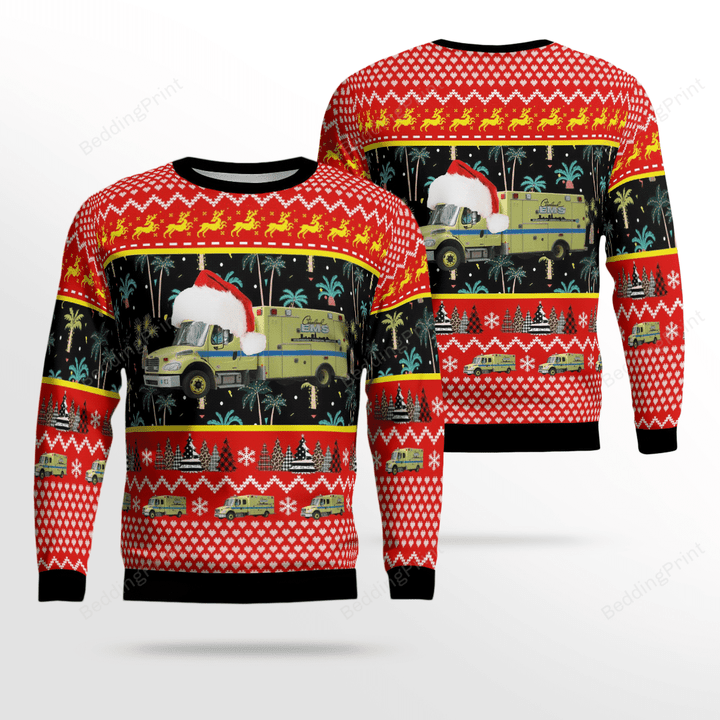 Ohio Cleveland EMS Ugly Christmas Sweater