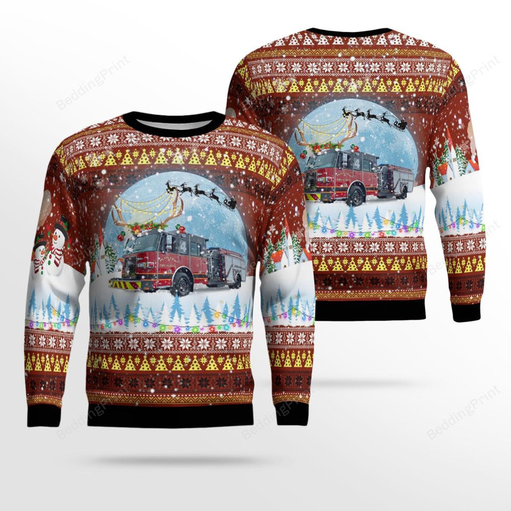 Ohio, Plain Township Fire & Rescue Ugly Christmas Sweater