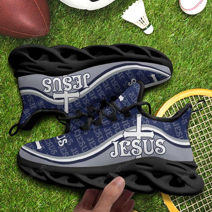 Enjoy Jesus Christ Live Hope Faith God Jesus God King Max Soul Shoes, Light Sports Shoes