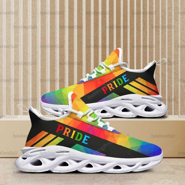 Pride Rainbow Lgbt Community Gay Queer Lesbian Max Soul Shoes, Light Sports Shoes