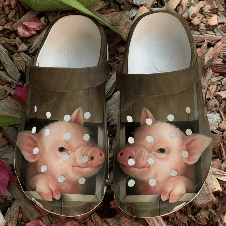 Farmer A Cute Pig Crocs Crocband Clogs, Gift For Lover Pig Crocs Comfy Footwear