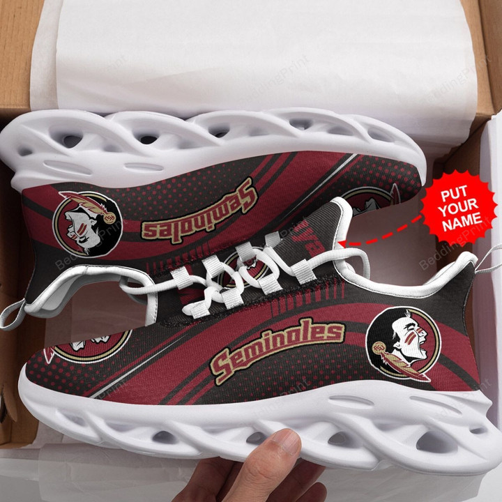 NCAA Florida State Seminoles Custom Personalized Running Sports Max Soul Shoes