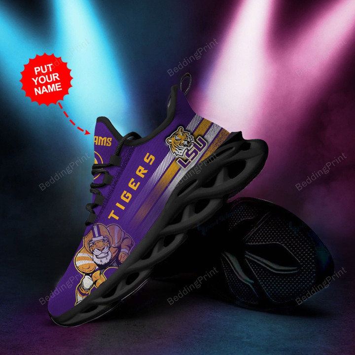 NCAA LSU Tigers Custom Personalized Max Soul Shoes