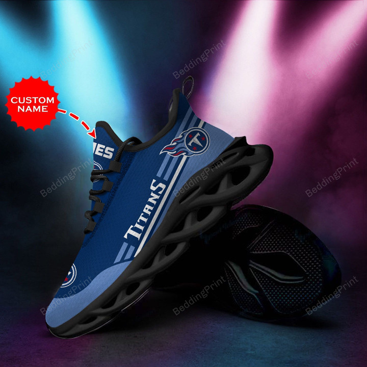 NFL Tennessee Titans Custom Personalized Max Soul Shoes
