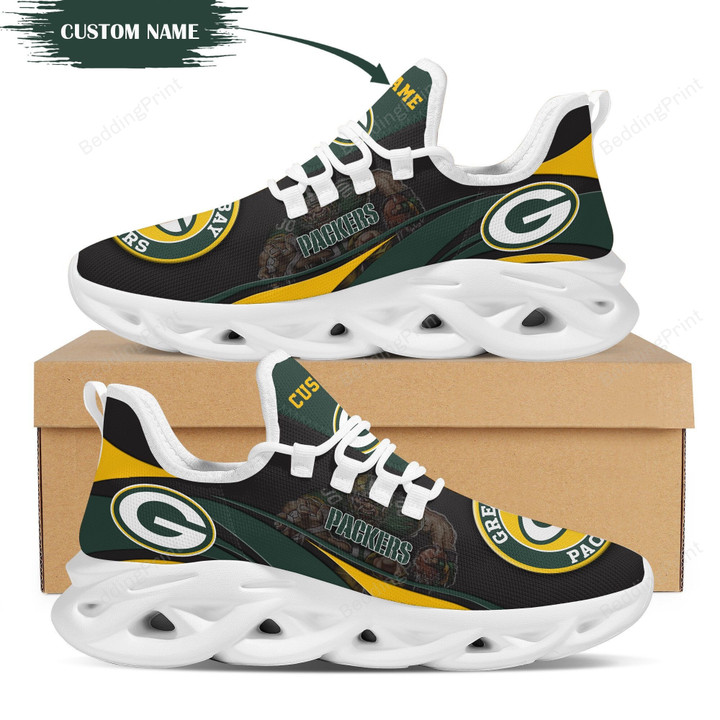NFL Green Bay Packers Mascot Custom Name Max Soul Shoes